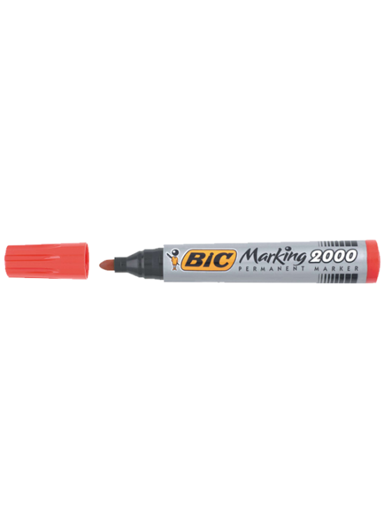 Bic Markör Permanent 1.7 MM Yuvarlak Uçlu Kırmızı 2000 03 (1 Adet)