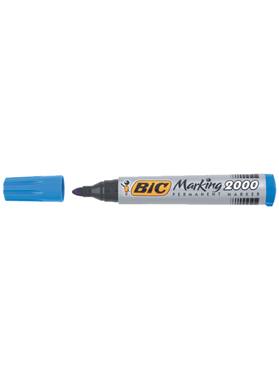 Bic Markör Permanent 1.7 MM Yuvarlak Uçlu Mavi 2000 06 (1 Adet)