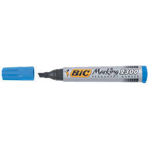 Bic Markör Permanent Kesik Uçlu Mavi 2300 06 (1 Adet)