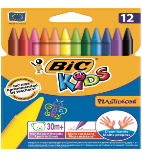 Bic Pastel Boya Plastidecor Karton Kutu 12 Lİ 920299