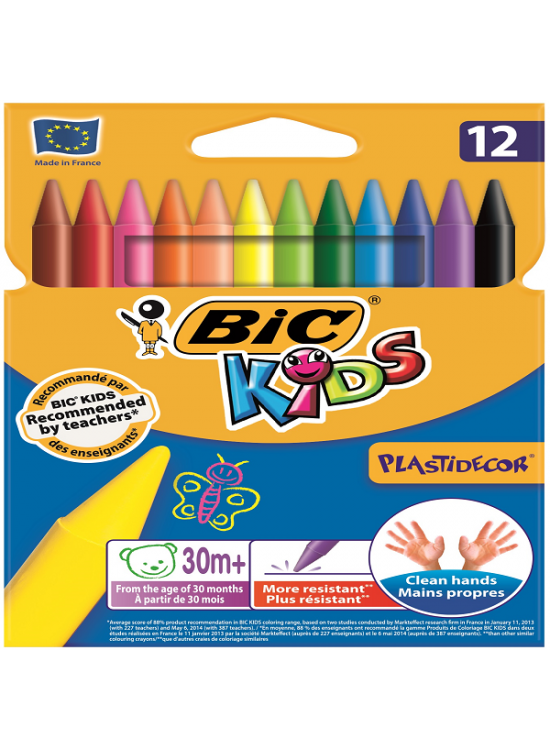 Bic Pastel Boya Plastidecor Karton Kutu 12 Lİ 920299