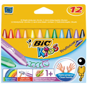 Bic Pastel Boya Plastidecor Karton Kutu Üçgen 12 Lİ 829773