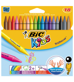Bic Pastel Boya Plastidecor Silinebilir 18 Renk 829771