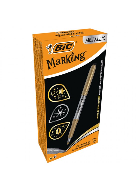 Bic Permanent Markör Intensıty Altın Gümüş (1 Adet)