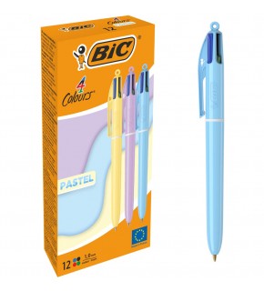 Bic Tükenmez Kalem 4 Colours Pastel 12 Li 517320