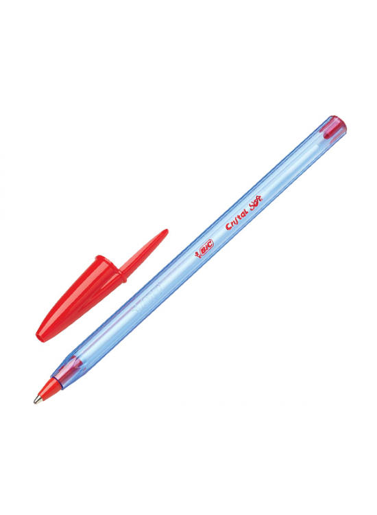 Bic Tükenmez Kalem Cristal Soft 1.0 mm Bilye Uç Kırmızı 918520 (1 Adet)