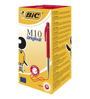 Bic Tükenmez Kalem M10 Basmalı 50 Li Kırmızı