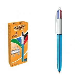 Bic Tükenmez Kalem Shıne 4 Colours Mavi Gövde 949896 (1 Adet)