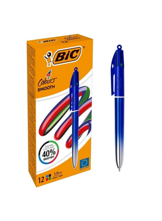 Bic Tükenmez Kalem Smooth Gradıent 4 Colours 12 Li Bic Tükenmez Kalem Smooth Gradıent 4 Colours 12 Li