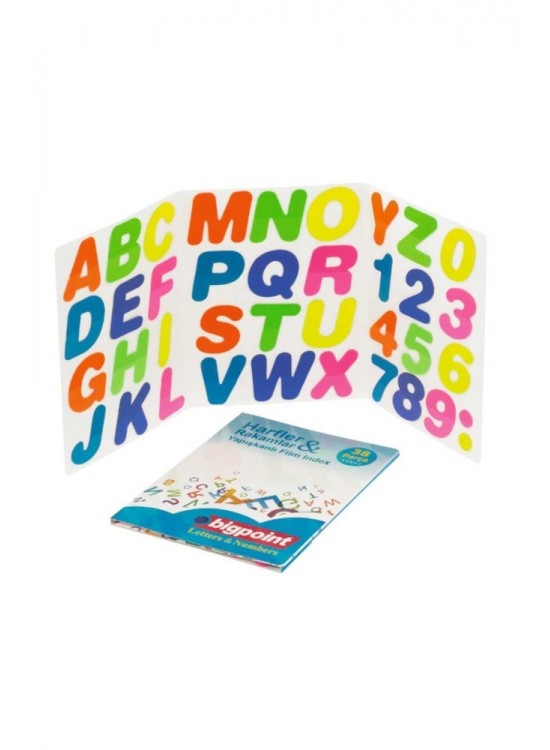 Bigpoint Harfler ve Rakamlar Yapışkanlı Film İndex