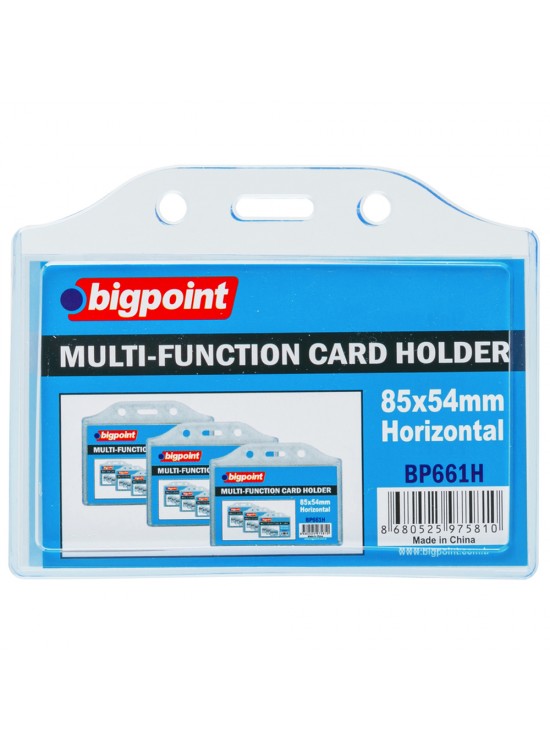 Bigpoint Kart Kabı Çok Amaçlı Soft Yatay 85x54 MM BP661H (1 Adet) Bigpoint Kart Kabı Çok Amaçlı Soft Yatay 85x54 MM BP661H (1 Adet)