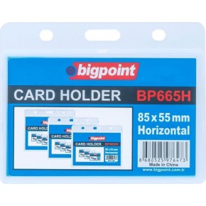 Bigpoint Kart Kabı Pp Su Geçirmez Yatay 85x55mm BP665H (1 Adet)