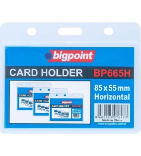 Bigpoint Kart Kabı Pp Su Geçirmez Yatay 85x55mm BP665H (1 Adet)