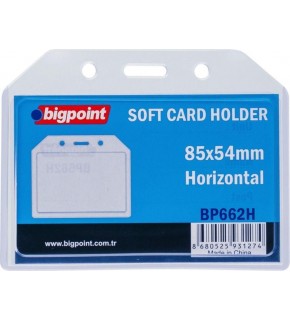 Bigpoint Kart Kabı Soft Yatay 85x54 MM BP660 (1 Adet)