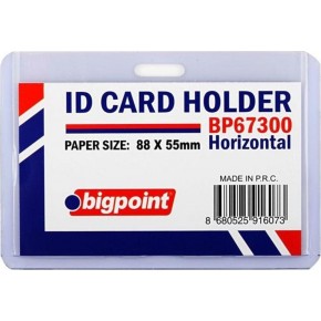 Bigpoint Kart Kabı Yatay Sert Pvc 88x55mm BP673H (1 Adet)