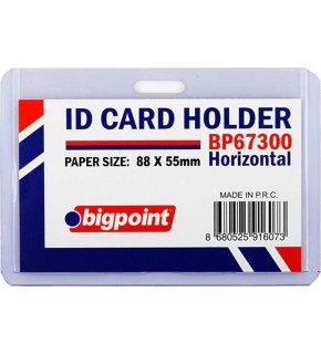 Bigpoint Kart Kabı Yatay Sert Pvc 88x55mm BP673H (1 Adet)