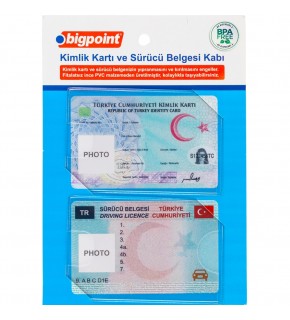 Bigpoint Kimlik-Sürücü Kart Kabı 2 Li Set BP671B (1 Adet)