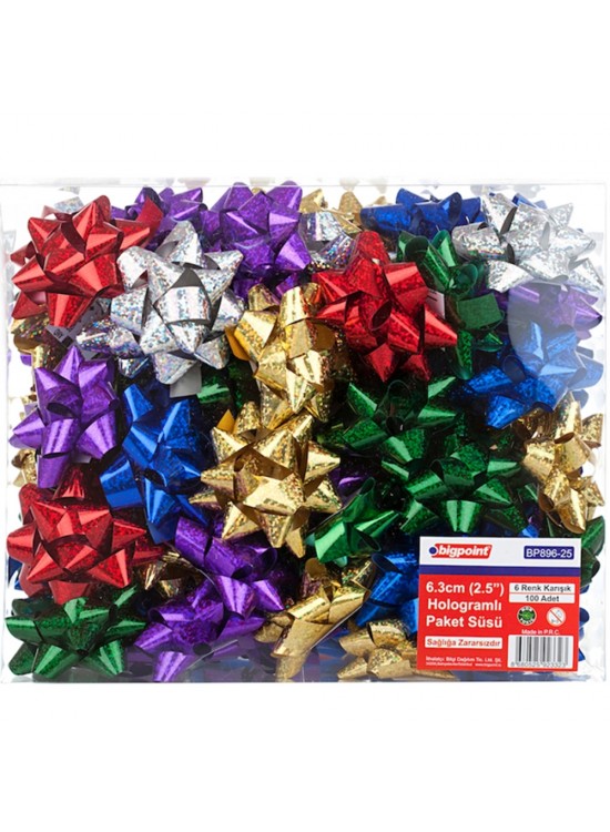Bigpoint Paket Süsü Hologram 2.5" 100 LÜ BP896-25 Bigpoint Paket Süsü Hologram 2.5" 100 LÜ BP896-25