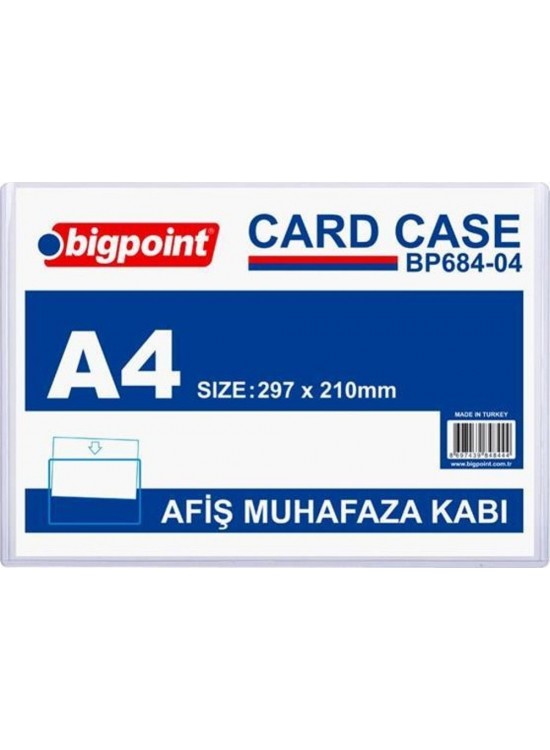 Bigpoint Tabela Poşeti (Afiş Muhafaza Kabı A4) BP684-04