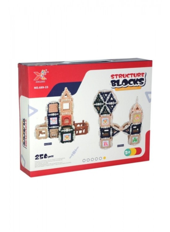 Bigstoy Structure Blocks 3d Puzzle Yapı Ve Tasarım Blokları Eğitici Oyuncak 250 Parça