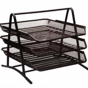 Bion Evrak Rafı Perfore 3 Lü Kutusuz Siyah 9309