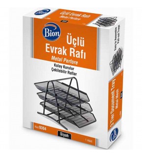 Bion Evrak Rafı Perfore 3 Lü Siyah 9304