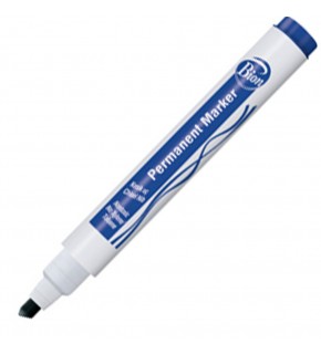 Bion Marker Permanent Kesik Uç Mavi 9177 (1 Adet)
