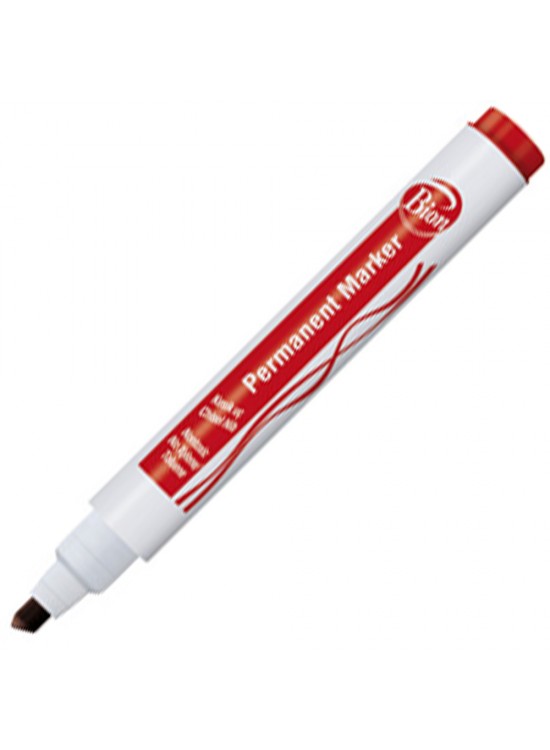 Bion Markör Permanent Kesik Uç Kırmızı 9177 (1 Adet) Bion Markör Permanent Kesik Uç Kırmızı 9177 (1 Adet)