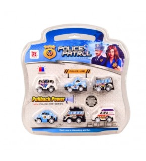Birlik Çanta Paket Çek Bırak Polis Arabaları 6 Lı