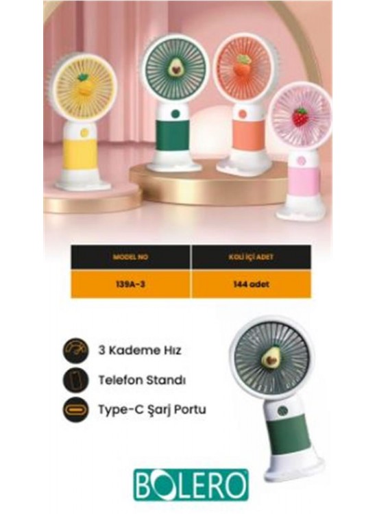 Bolero Mini Fan 139A-3 (SPG387)