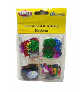 Boncuk Şekilli 4 Lü(Kalp-Yıldız-Çiçek-Kel) B2329