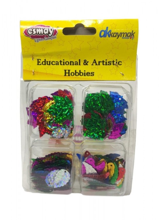 Boncuk Şekilli 4 Lü(Kalp-Yıldız-Çiçek-Kel) B2329