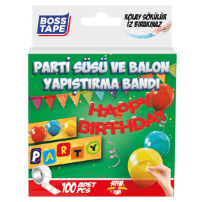 Boss Tape Bt-05017 Parti Süsü Balon Yapıştırma Ban