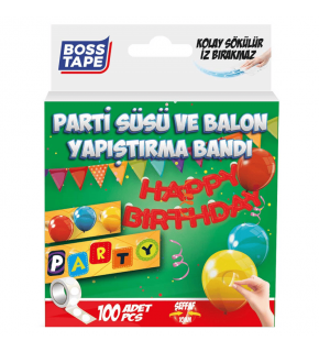 Boss Tape Bt-05017 Parti Süsü Balon Yapıştırma Ban