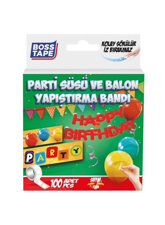 Boss Tape Bt-05017 Parti Süsü Balon Yapıştırma Ban