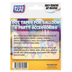 Boss Tape Bt-05017 Parti Süsü Balon Yapıştırma Ban