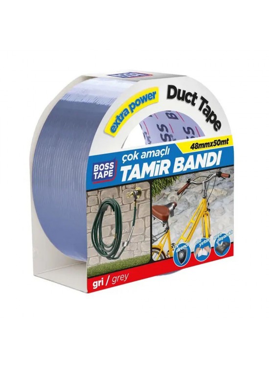 Boss Tape Duct Tape Tamir Bandı Gri Bt-02034 Boss Tape Duct Tape Tamir Bandı Gri Bt-02034