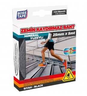 Boss Tape İç Ve Dış Mekan Kaydırmaz Bant Siyah Bt-10002