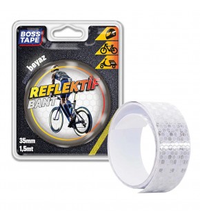 Boss Tape Reflektif Bant Beyaz 35mmx1,5mt Bt-09002