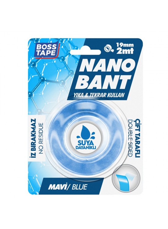 Boss Tape Yeni Mavi Nano Bant Magic Tape (Blister) Bt-01032