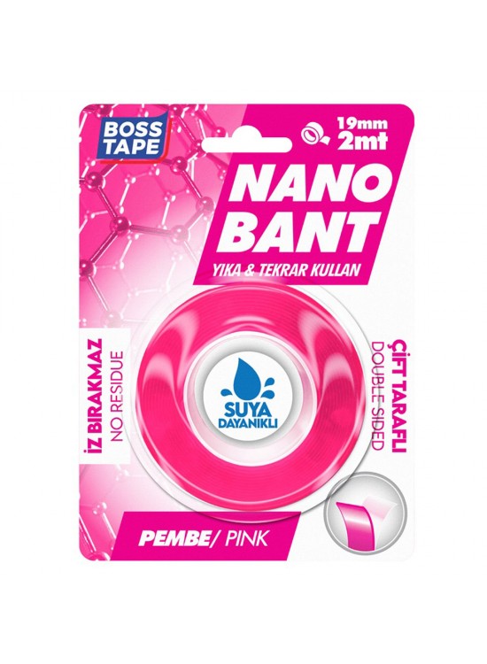 Boss Tape Yeni Pembe Nano Bant Magic Tape Bt-01033