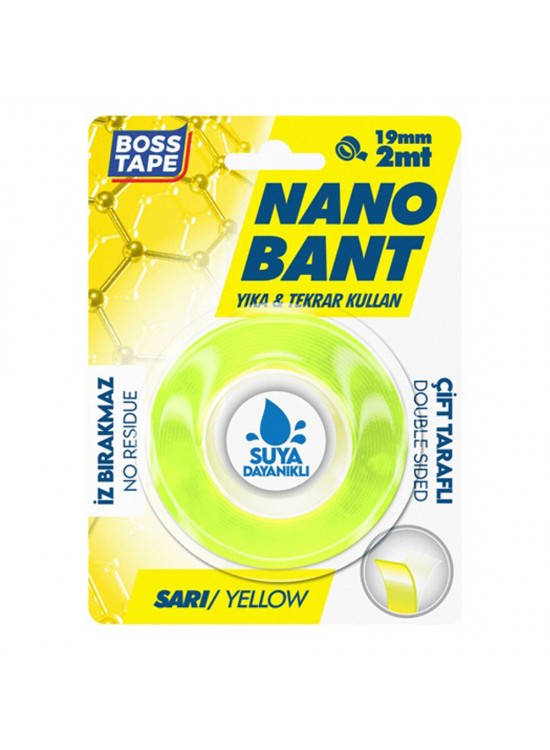 Boss Tape Yeni Sarı Nano Bant Magic Tape (Blister) Bt-01034