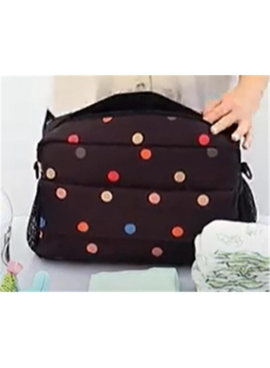 Boubou BSO-1001 Bebek Arabası Organizer Çanta Siyah Puantiyeli Boubou BSO-1001 Bebek Arabası Organizer Çanta Siyah Puantiyeli