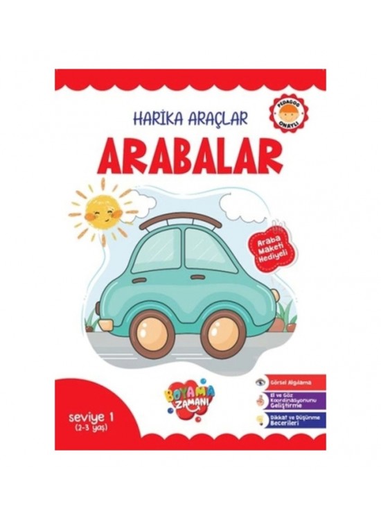 Boyama Seviye 1 Harika Araçlar 2-3 Yaş Boyama Seviye 1 Harika Araçlar 2-3 Yaş