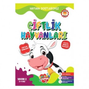 Boyama Seviye 2 Hayvan Dostlarımız 3-4 Yaş