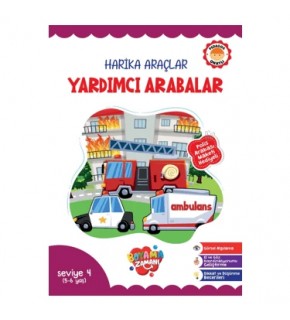 Boyama Seviye 4 Harika Araçlar 5-6 Yaş