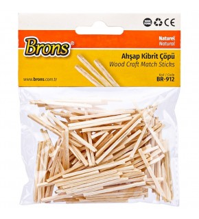 Brons Ahşap Kibrit Çöpü Naturel