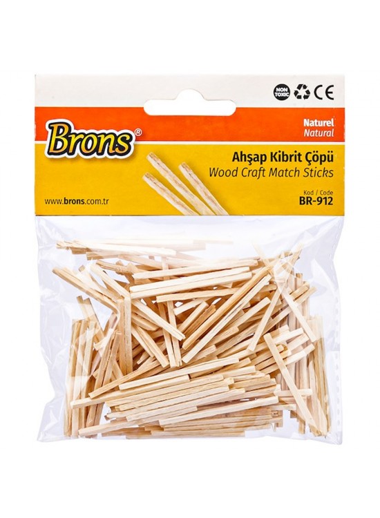 Brons Ahşap Kibrit Çöpü Naturel Brons Ahşap Kibrit Çöpü Naturel
