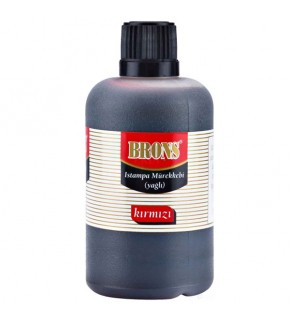 Brons Istampa Mürekkebi Yağlı 500 CC Kırmızı BR-322