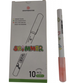 Brons Marker Kalem Işıltılı Ateş Kırmızı S-R107 (1 Adet)